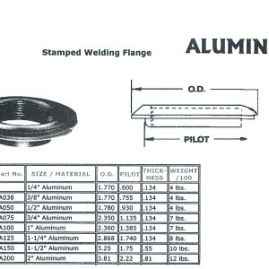 FA-075 Stamped Tank Flange