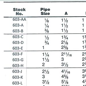 603-AA 603 Series Standard Heavy Flange - Flat Type with Pilot