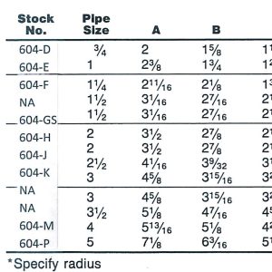 604-S 604 Series Standard Heavy Curved Type Flange