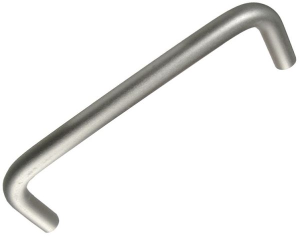 Threaded-Hole Round Pull Handle Dull Anodized Aluminum, 1-1/4" Center-to-Center Width 3/16" dia, 6-32 Thread, 1" Projection