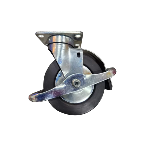 Rigid Caster Hard Rubber Wh