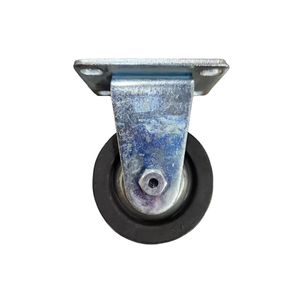 Rigid Caster Hard Rubber Wh