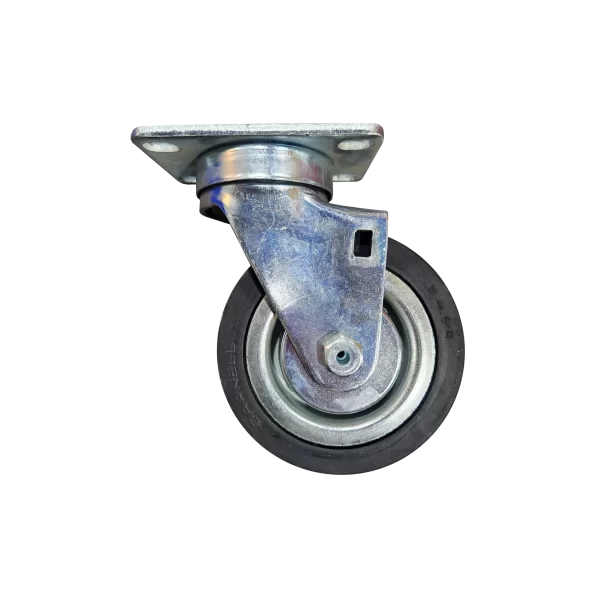 Caster; Swivel-Plate; Wheel Size 4" x 1-1'8"; Wheel Mat