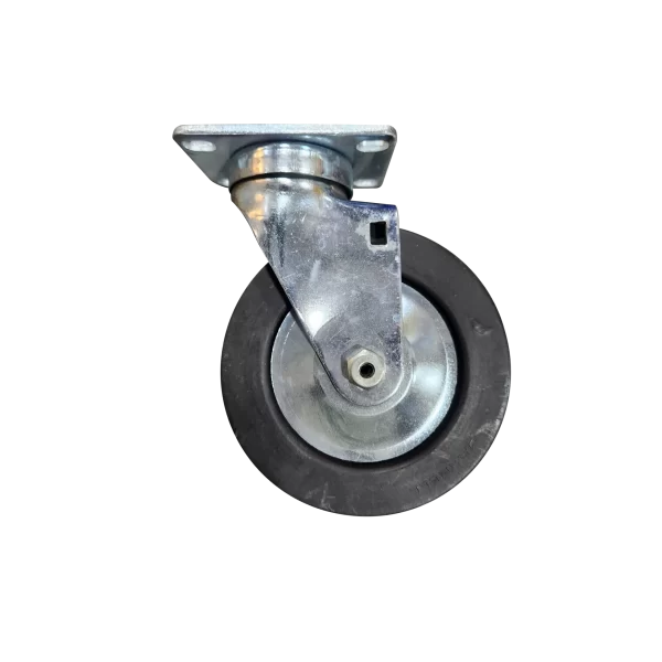 Caster; Swivel-Plate; Wheel Size 5" x 1-1'4"; Wheel Mat